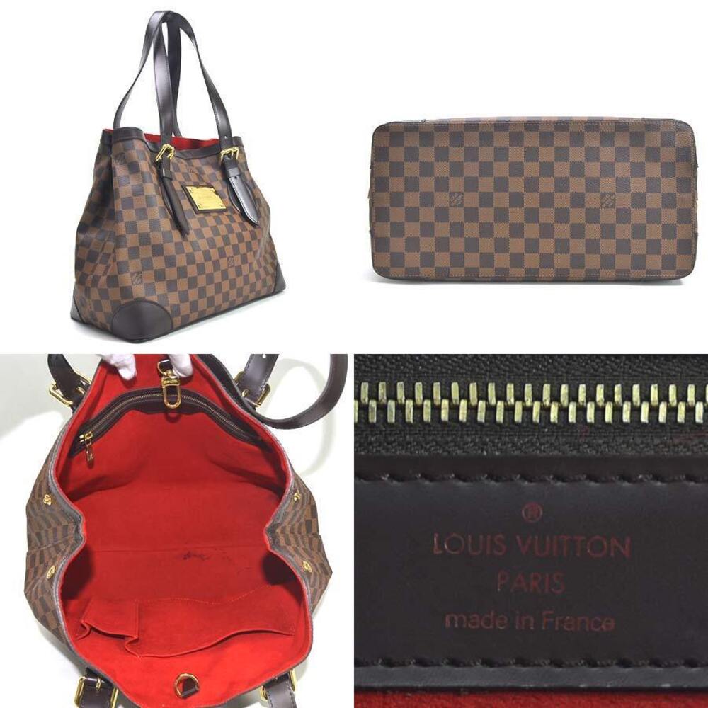 Louis Vuitton Canvas Brown Brown Shoulder Bag Ebene Damier Hampstead